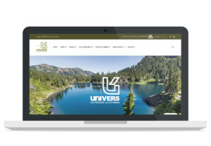 Sito web Univers - visualizzazione desktop