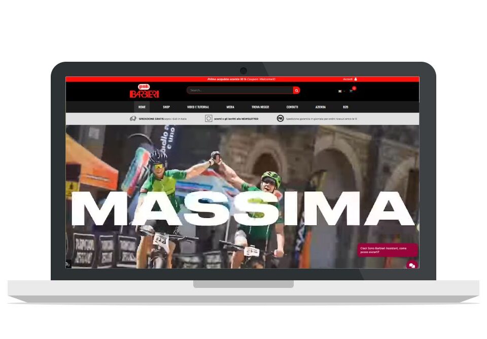 sito web ecommerce accessori biciclette